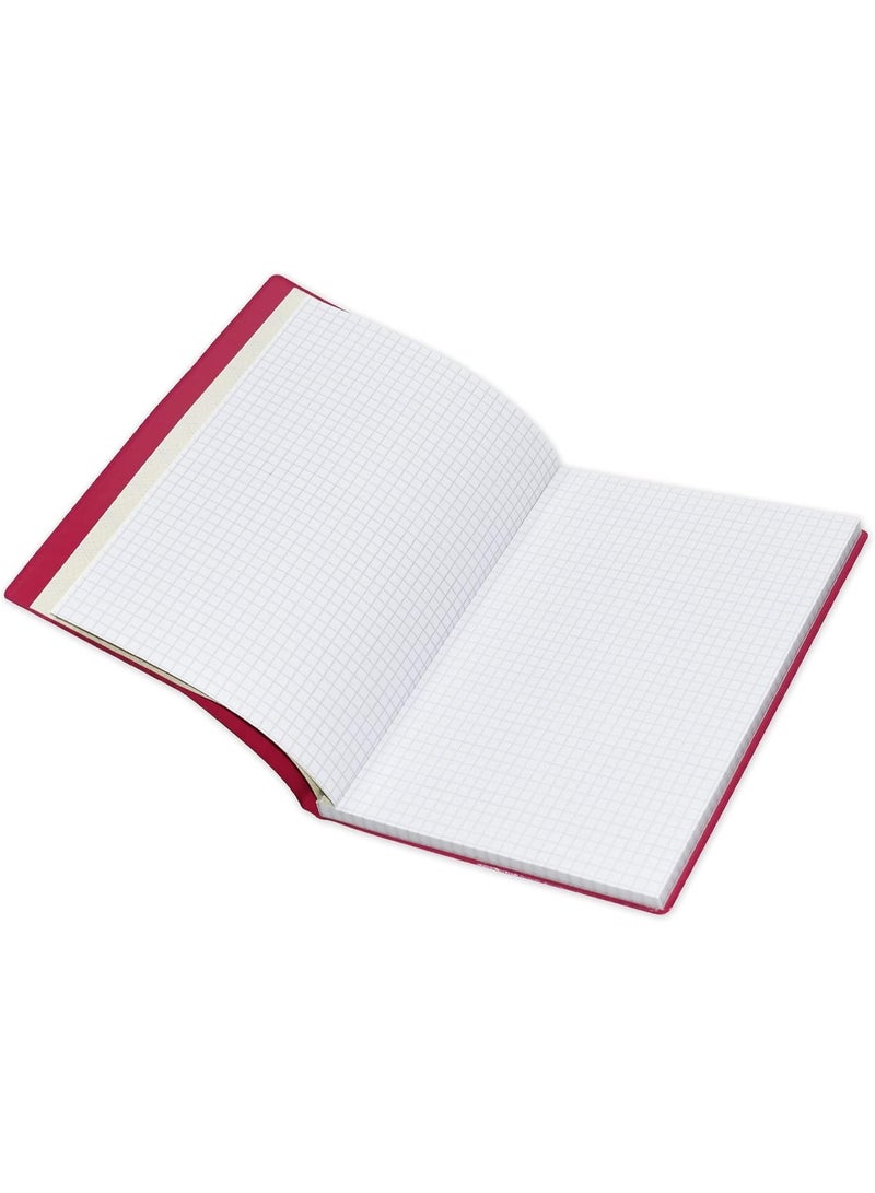 FIS PVC Soft Cover Square Lines Notebook, Size A5 Pink/Black Pack of 5 Pieces - Image 3